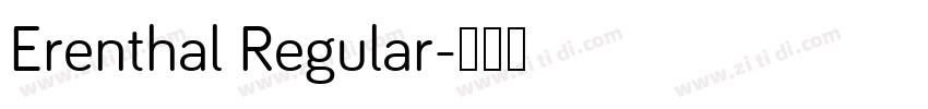 Erenthal Regular字体转换